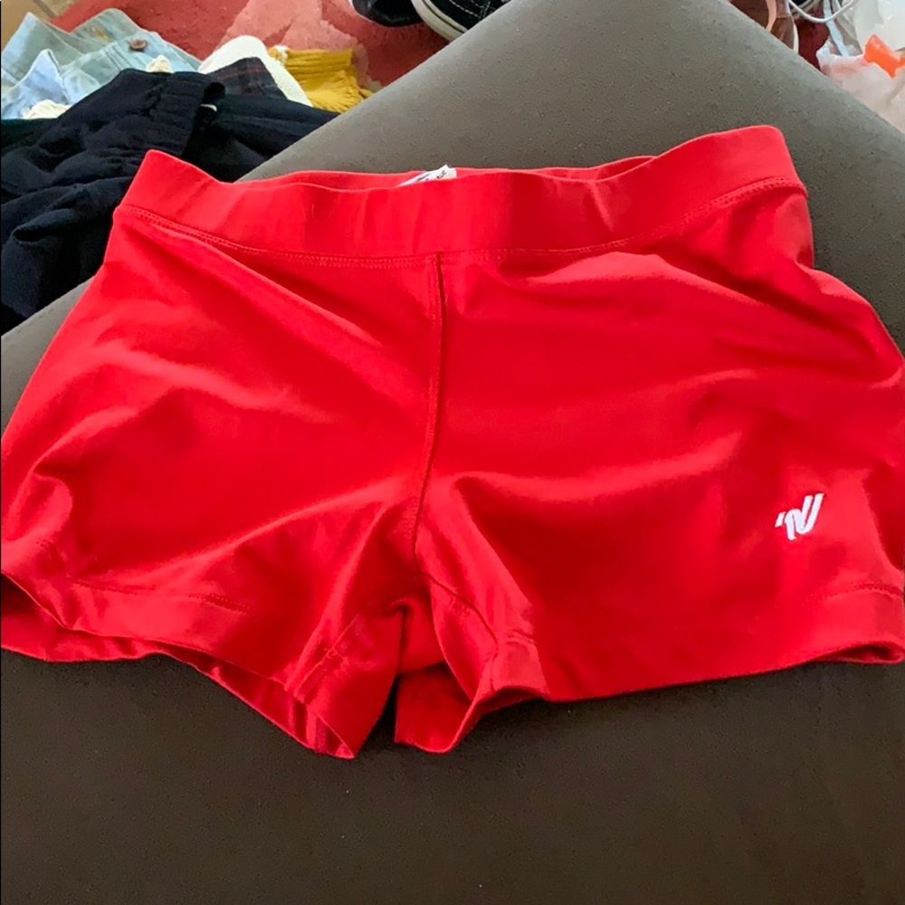 Varsity Red Shorts Sliders